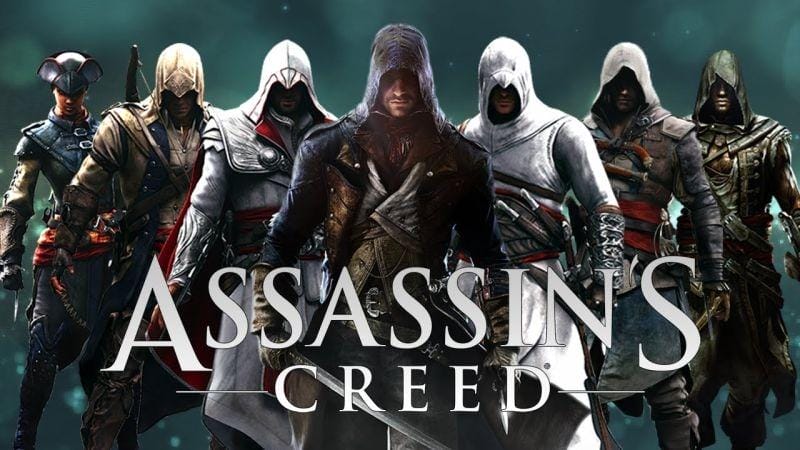 T-shirt toont het hoofdpersonage en zijn wapen uit de gloednieuwe Assassin’s Creed-game