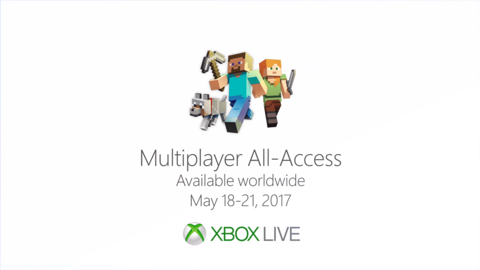 Xbox-live en Minecraft zijn dit weekend gratis
