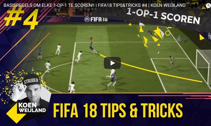FIFA 18 Tips en Tricks: Scoor elke 1-op-1 kans + een hele handige trick! (+Video’s)