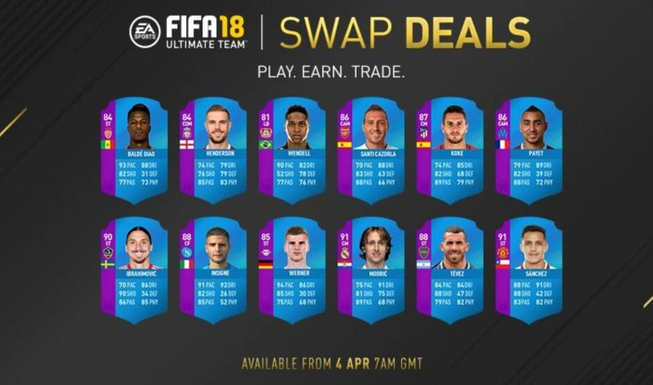 FUT 18 Swap deals