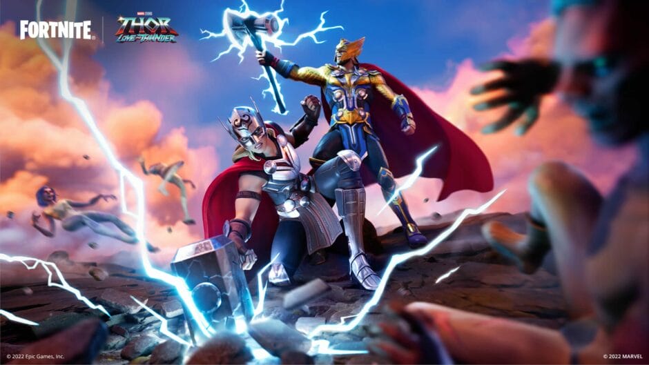 Thor Odinson en Mighty Thor Jane Foster skins zijn nu beschikbaar in Fortnite