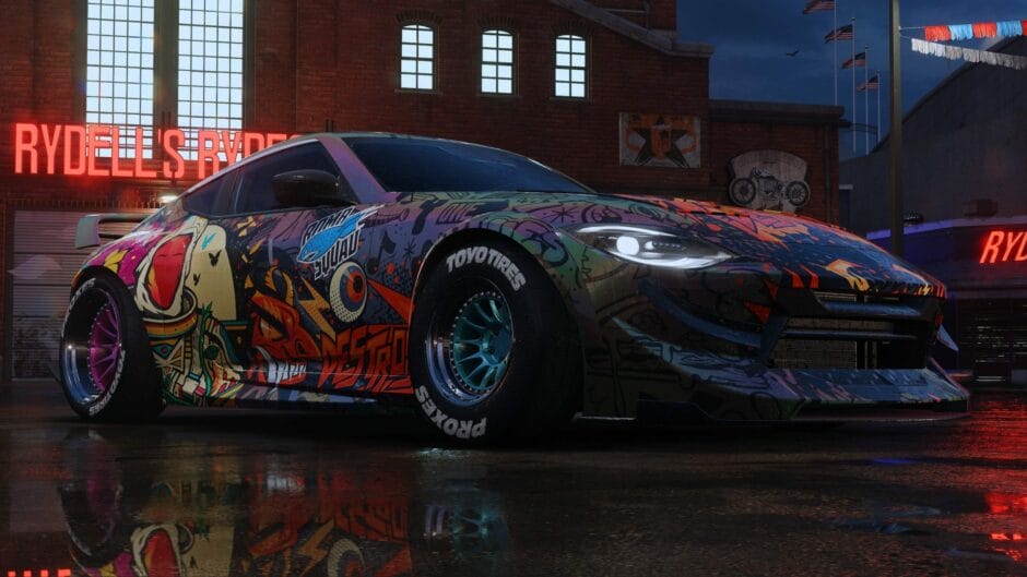 Totale opslaggrootte van Need for Speed: Unbound valt reuze mee